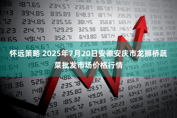 怀远策略 2025年7月20日安徽安庆市龙狮桥蔬菜批发市场价格行情